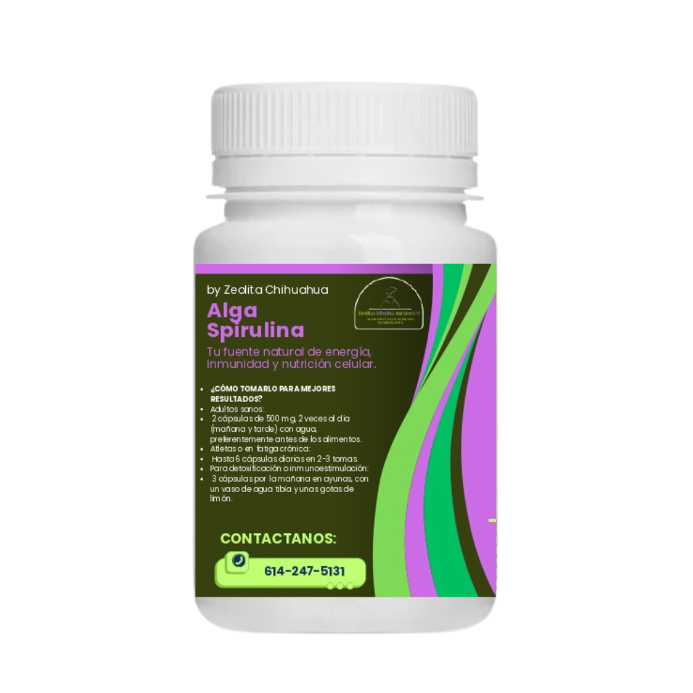 Alga Spirulina - 100 cápsulas