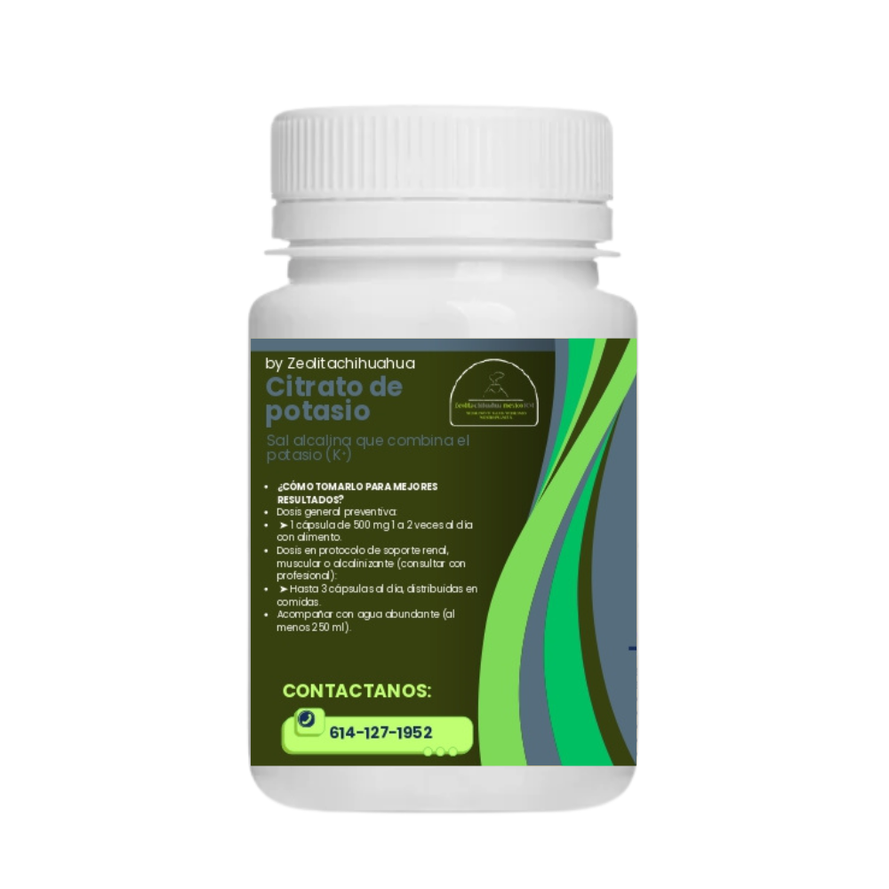 Citrato de Potasio - 100 cápsulas