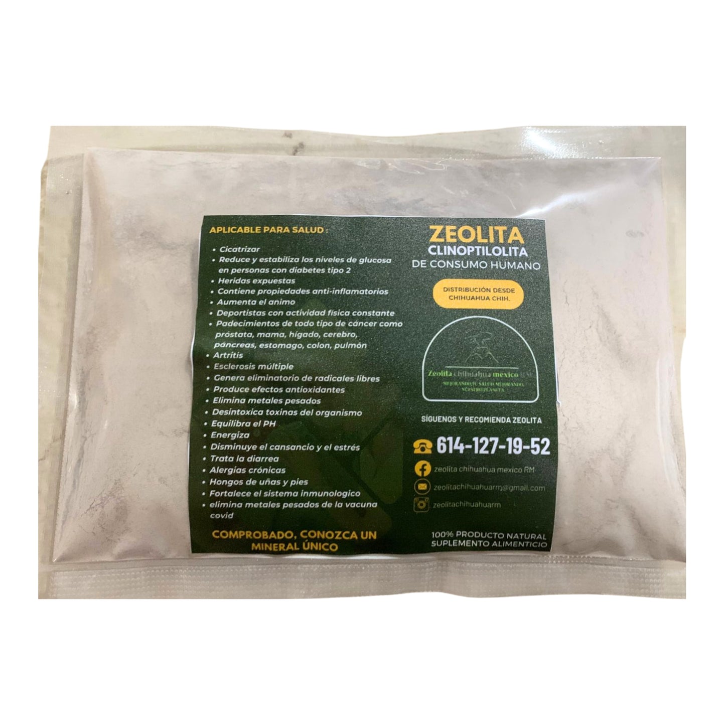 Zeolita Clinoptilolita Premium - 320 g