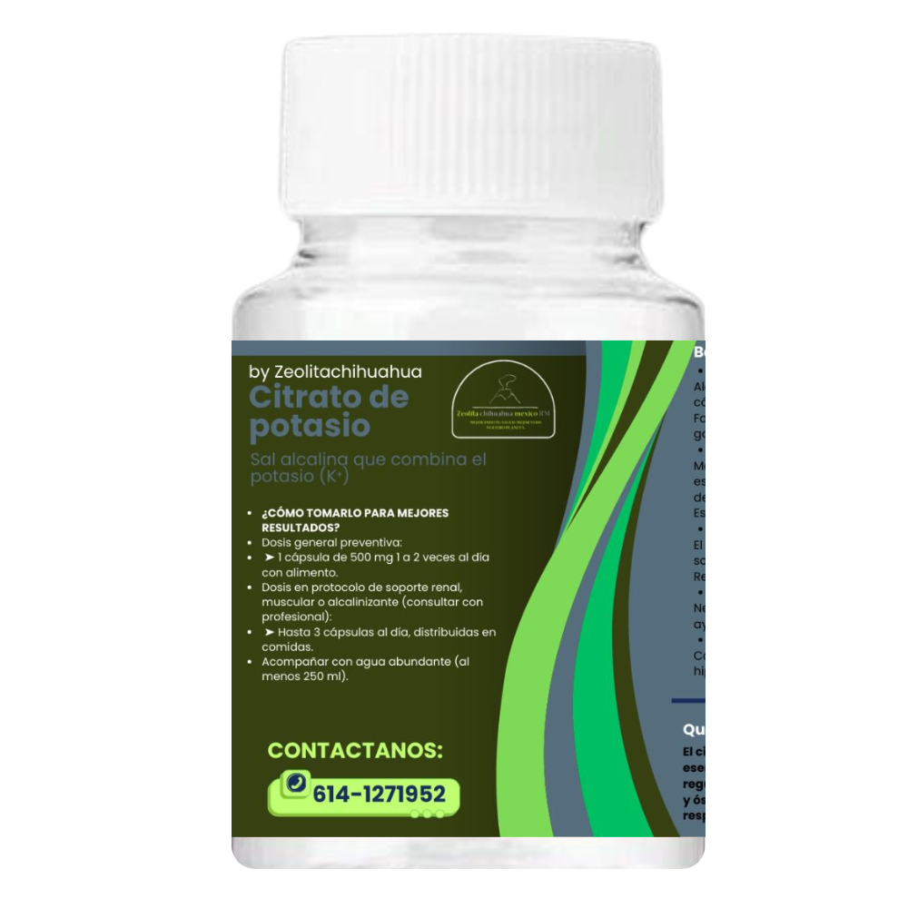 Citrato de Potasio - 100 cápsulas
