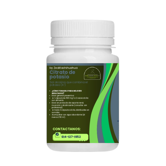 Citrato de Potasio - 100 cápsulas