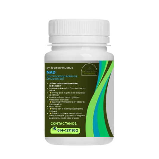 NAD (Nicotinamida Adenina Dinucleótido) - 100 cápsulas