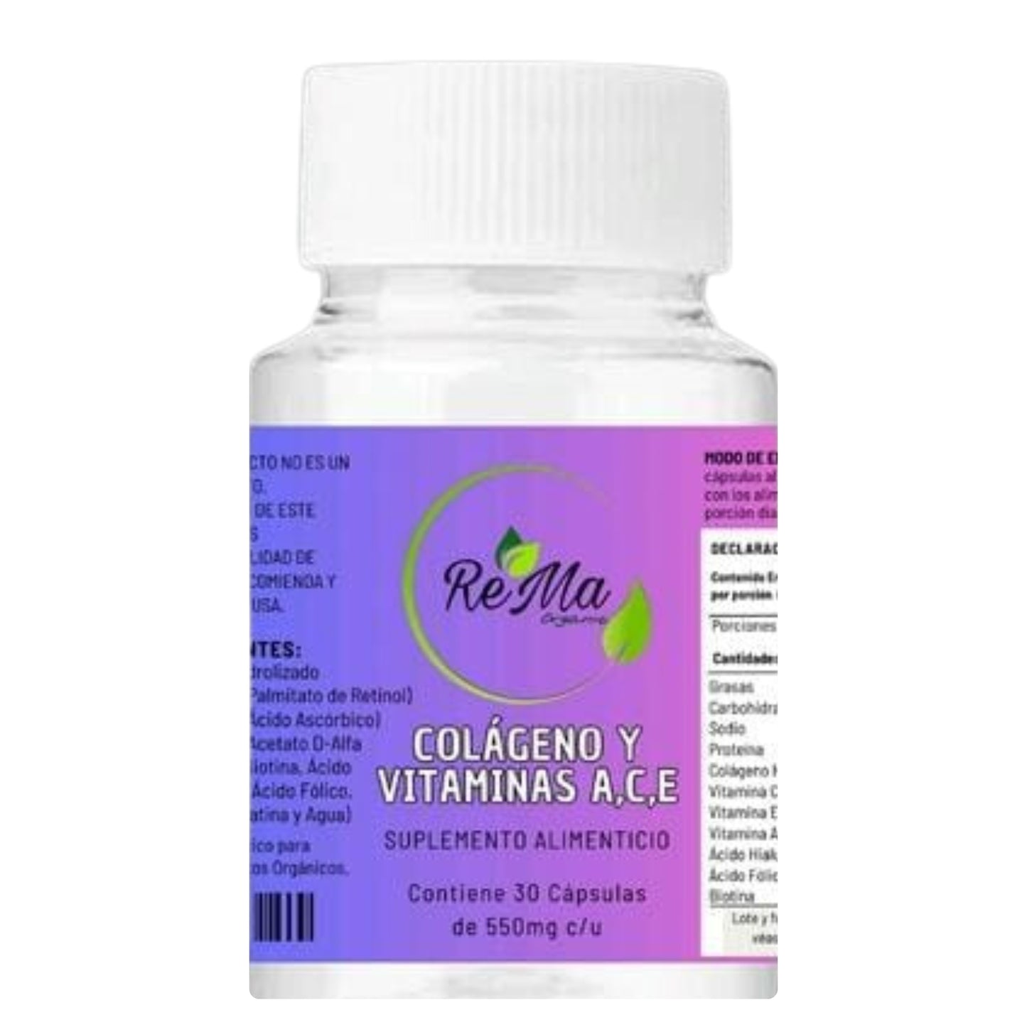 Colágeno y Vitaminas - 30 cápsulas